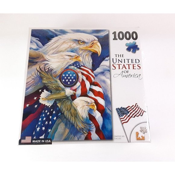Jody Bergsma Artist Puzzle Other - The United States of America Puzzle 1000 Piece American Eagles Jody Berg…